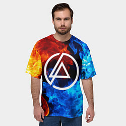 Футболка оверсайз мужская LINKIN PARK, цвет: 3D-принт — фото 2