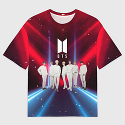 Футболка оверсайз мужская BTS, цвет: 3D-принт