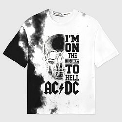 Футболка оверсайз мужская I'm on the highway to hell ACDC, цвет: 3D-принт