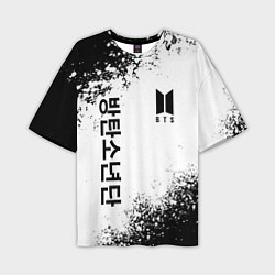Футболка оверсайз мужская BTS, цвет: 3D-принт