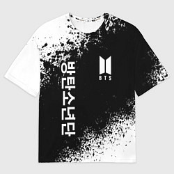 Футболка оверсайз мужская BTS, цвет: 3D-принт