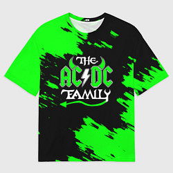 Мужская футболка оверсайз The ACDC famely