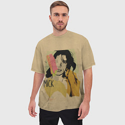Футболка оверсайз мужская MICK JAGGER, цвет: 3D-принт — фото 2