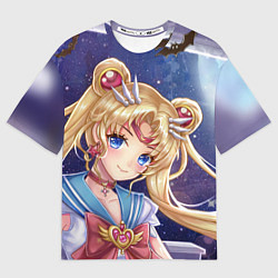 Футболка оверсайз мужская SAILOR MOON, цвет: 3D-принт