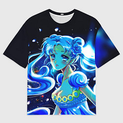 Футболка оверсайз мужская СЕЙЛОР МУН, цвет: 3D-принт