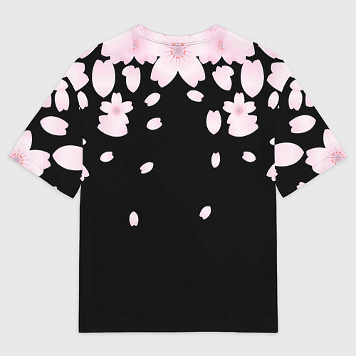 Мужская футболка оверсайз САКУРА / 3D-принт – фото 2