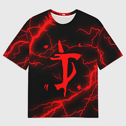 Футболка оверсайз мужская DOOM ETERNAL, цвет: 3D-принт