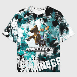 Футболка оверсайз мужская Minecraft Майнкрафт, цвет: 3D-принт