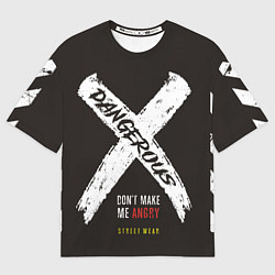 Мужская футболка оверсайз Off-White: Dangerous