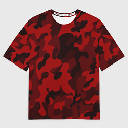 Футболка оверсайз мужская RED MILITARY, цвет: 3D-принт