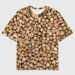 Футболка оверсайз мужская Гречка Греча, цвет: 3D-принт
