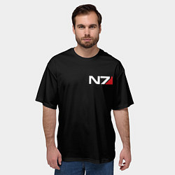 Футболка оверсайз мужская MASS EFFECT N7, цвет: 3D-принт — фото 2
