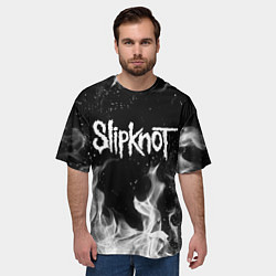 Футболка оверсайз мужская SLIPKNOT, цвет: 3D-принт — фото 2