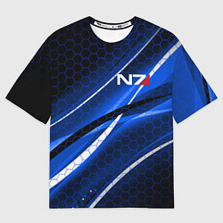Мужская футболка оверсайз MASS EFFECT N7