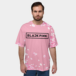 Футболка оверсайз мужская BLACKPINK, цвет: 3D-принт — фото 2