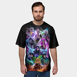 Футболка оверсайз мужская KIMETSU NO YAIBA, цвет: 3D-принт — фото 2