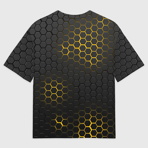 Мужская футболка оверсайз РОССИЯ / 3D-принт – фото 2