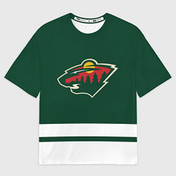 Футболка оверсайз мужская Миннесота Уайлд, цвет: 3D-принт