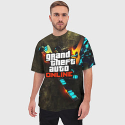 Футболка оверсайз мужская GTA:Online, цвет: 3D-принт — фото 2