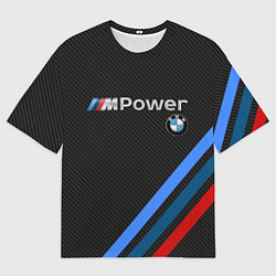 Мужская футболка оверсайз BMW POWER CARBON
