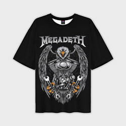 Футболка оверсайз мужская Megadeth, цвет: 3D-принт