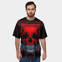 Футболка оверсайз мужская Megadeth, цвет: 3D-принт — фото 2