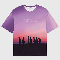 Мужская футболка оверсайз BTS