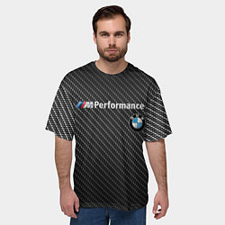 Футболка оверсайз мужская BMW CARBON, цвет: 3D-принт — фото 2
