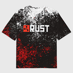 Футболка оверсайз мужская RUST, цвет: 3D-принт