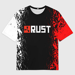 Футболка оверсайз мужская RUST, цвет: 3D-принт