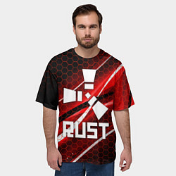 Футболка оверсайз мужская RUST, цвет: 3D-принт — фото 2