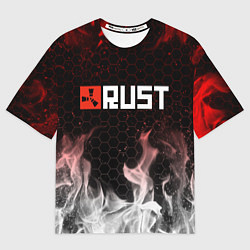 Мужская футболка оверсайз RUST