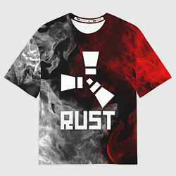 Футболка оверсайз мужская RUST, цвет: 3D-принт