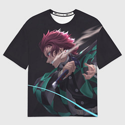 Мужская футболка оверсайз KIMETSU NO YAIBA