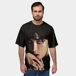 Футболка оверсайз мужская BTS, цвет: 3D-принт — фото 2