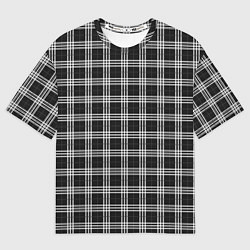 Футболка оверсайз мужская Шотландка, цвет: 3D-принт
