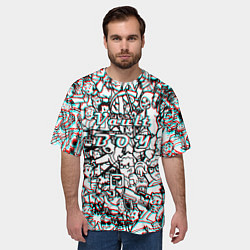 Футболка оверсайз мужская Vault Boy красныйсиний, цвет: 3D-принт — фото 2