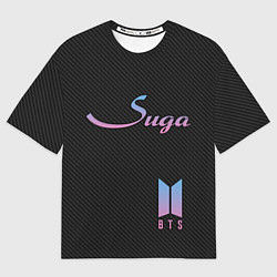 Футболка оверсайз мужская BTS Suga, цвет: 3D-принт