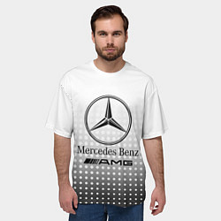 Футболка оверсайз мужская Mercedes-Benz, цвет: 3D-принт — фото 2