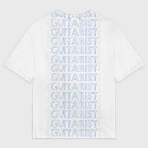 Мужская футболка оверсайз Guitarist / 3D-принт – фото 2
