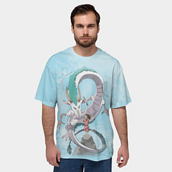 Футболка оверсайз мужская Унесённые призраками, цвет: 3D-принт — фото 2