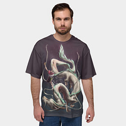 Футболка оверсайз мужская Унесённые призраками, цвет: 3D-принт — фото 2