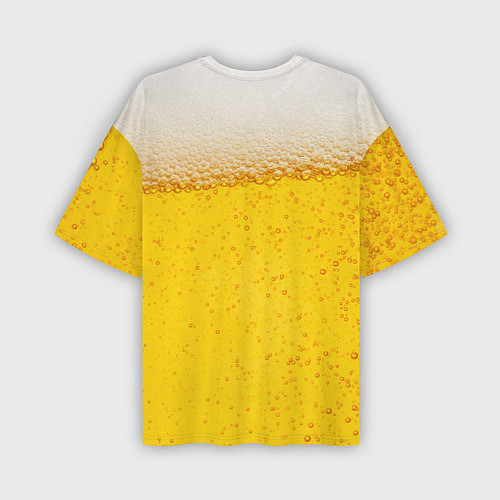 Мужская футболка оверсайз Пиво / 3D-принт – фото 2