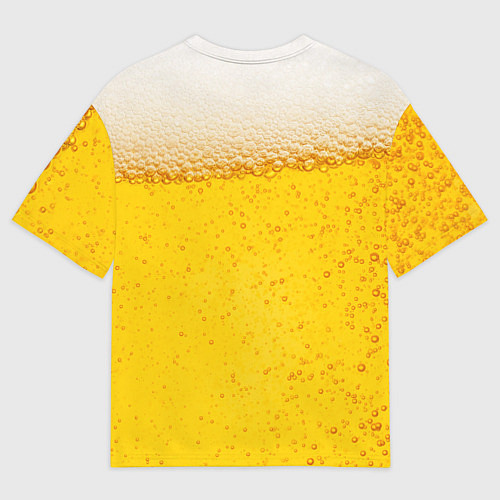 Мужская футболка оверсайз Пиво / 3D-принт – фото 2