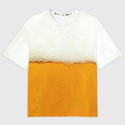 Футболка оверсайз мужская Я ПИВО!, цвет: 3D-принт