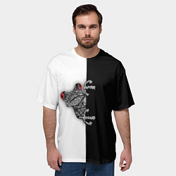 Футболка оверсайз мужская Лягуха, цвет: 3D-принт — фото 2