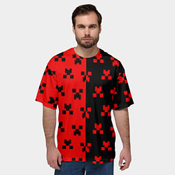 Футболка оверсайз мужская MINECRAFT CREEPER, цвет: 3D-принт — фото 2