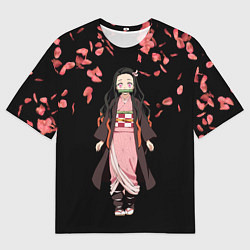 Мужская футболка оверсайз Незуко