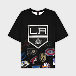 Футболка оверсайз мужская NHL Los Angeles Kings, цвет: 3D-принт