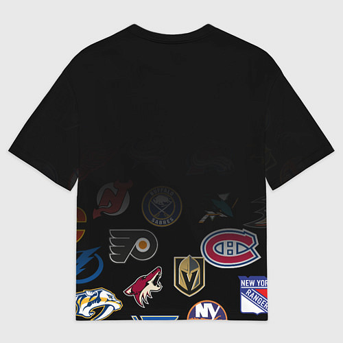 Мужская футболка оверсайз NHL Los Angeles Kings / 3D-принт – фото 2